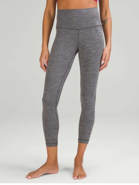 lululemon athletica Pants - Lululemon athletica Align 25” heathered graphite grey leggings 6